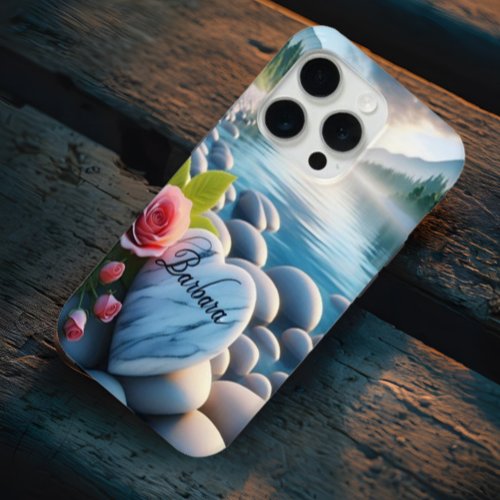 Barbaras Heart by the River iPhone 15 Pro Case