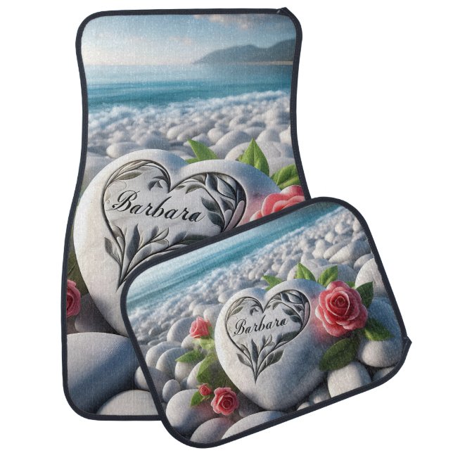 Barbara's Heart stone Car Floor Mat (Set)