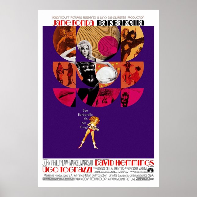 Barbarella 1968 poster (Front)