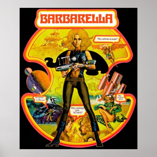 Barbarella Classic Science Fiction Cult Movie 5 Poster