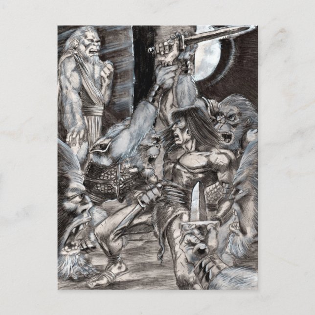 Barbarian Apocalypse Art 002 Postcard (Front)