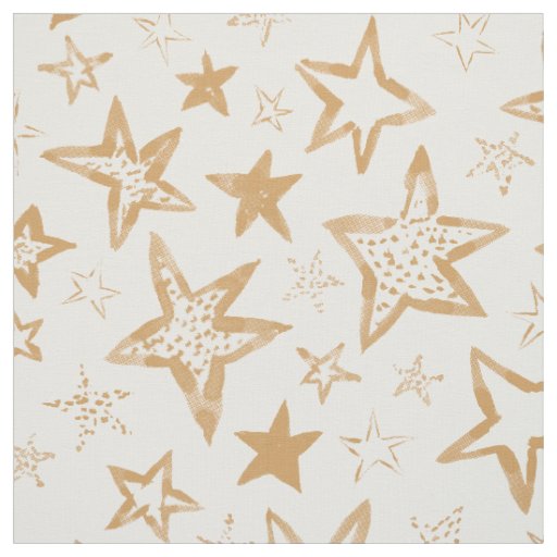 BARBARIAN Dancing Stars Gold Fabric