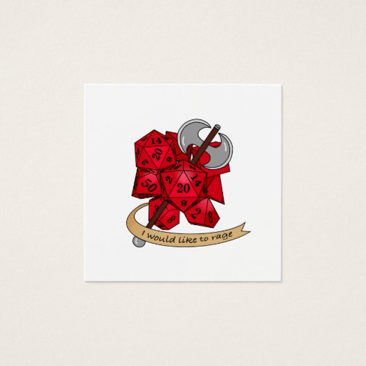 Barbarian Dice Design (Front)