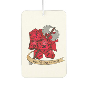Barbarian Dice Design Air Freshener