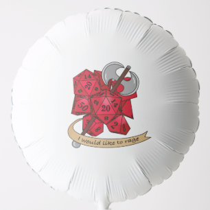 Barbarian Dice Design Balloon