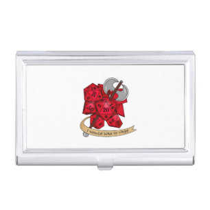 Barbarian Dice Design Business Card Case