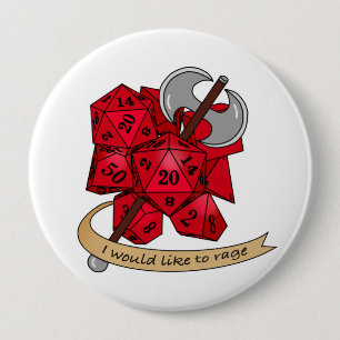 Barbarian Dice Design Button
