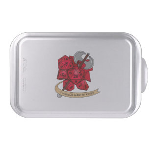 Barbarian Dice Design Cake Pan