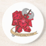 Barbarian Dice Design Coaster