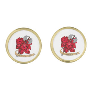Barbarian Dice Design Cufflinks