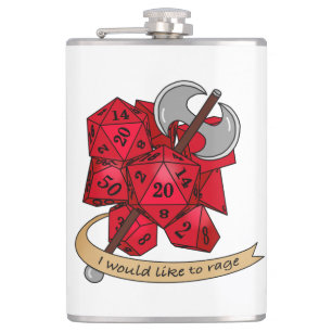 Barbarian Dice Design Flask