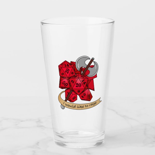Barbarian Dice Design Glass (Front)