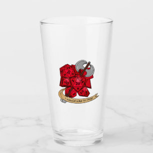 Barbarian Dice Design Glass