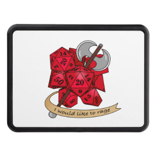 Barbarian Dice Design Hitch Cover
