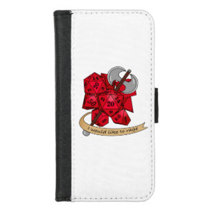 Barbarian Dice Design iPhone 8/7 Wallet Case