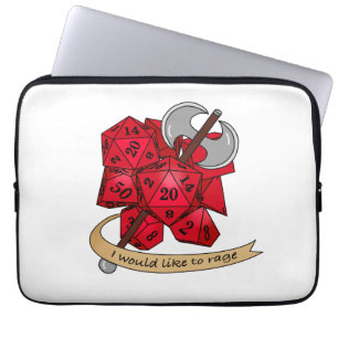 Barbarian Dice Design Laptop Sleeve