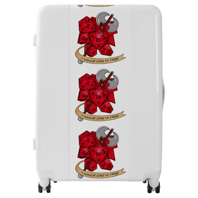 Barbarian Dice Design Luggage (Front)