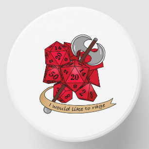 Barbarian Dice Design Mini Candle Favors