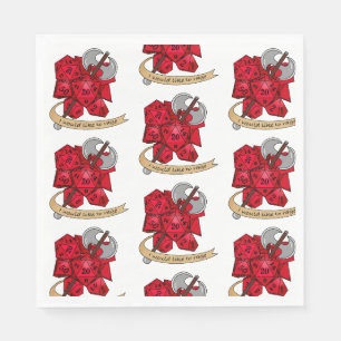 Barbarian Dice Design Napkins