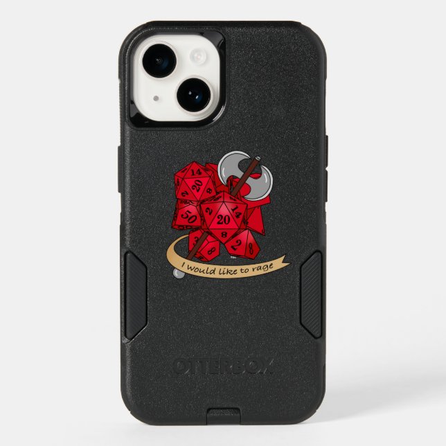 Barbarian Dice Design Otterbox iPhone Case (Back)