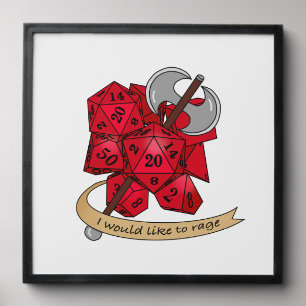 Barbarian Dice Design Peel And Stick Photo Tile