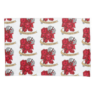 Barbarian Dice Design Pillow Case