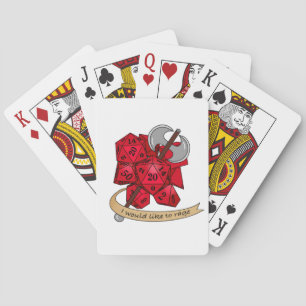 Barbarian Dice Design Poker Cards