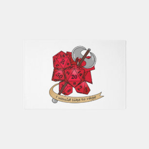Barbarian Dice Design Rug