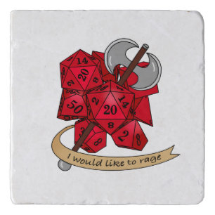Barbarian Dice Design Trivet
