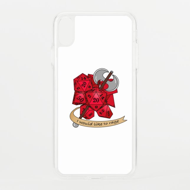 Barbarian Dice Design Uncommon iPhone Case (Back)