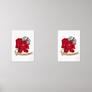 Barbarian Dice Design Wall Art Sets