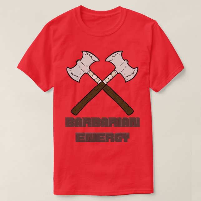 Barbarian Energy T-Shirt (Design Front)