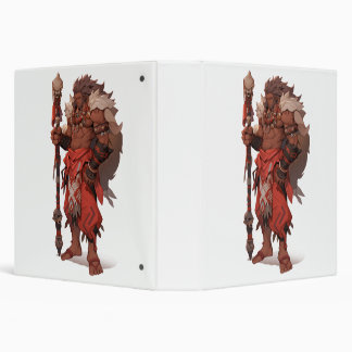 Barbarian Monk 3 Ring Binder