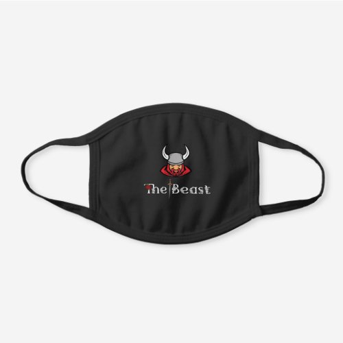 barbarian red beardCool Word and sword Black Cotton Face Mask