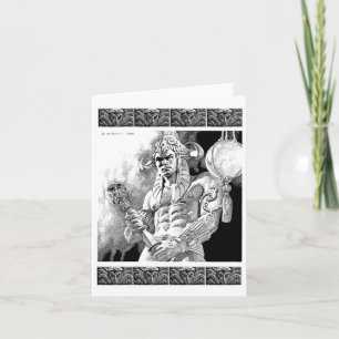 Barbarian Warrior Notecard