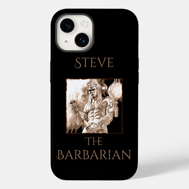 Barbarian Warrior Personalized  Case-Mate iPhone Case (Back)