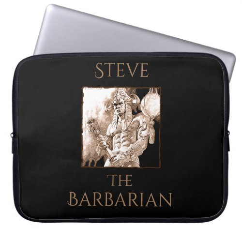 Barbarian Warrior Personalized  Laptop Sleeve