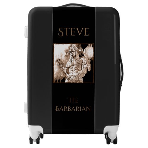 Barbarian Warrior Personalized  Luggage