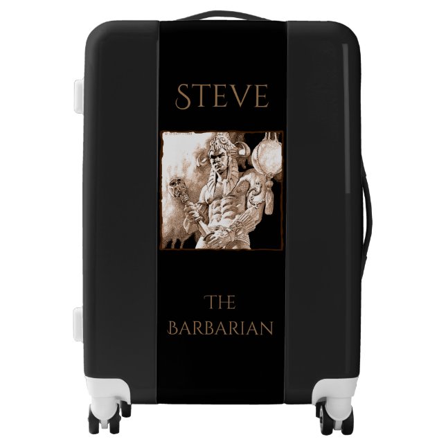 Barbarian Warrior Personalized  Luggage (Front)