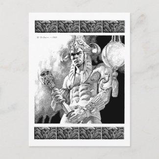 Barbarian Warrior Postcard