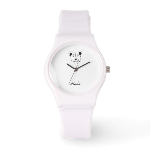  Barbary Lioness Sporty White Silicon Watch