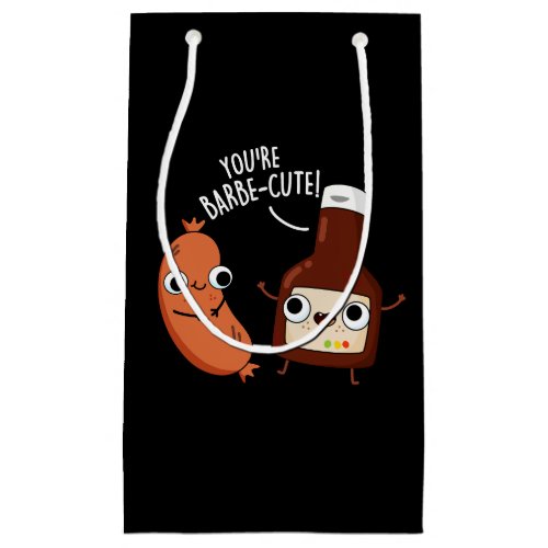 Barbe_cute Funny Barbecue Pun Dark BG Small Gift Bag