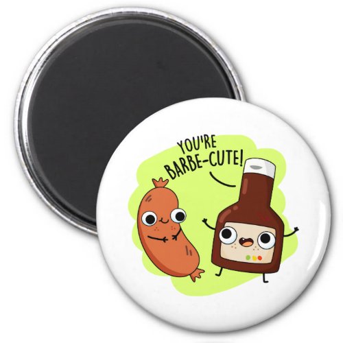 Barbe_cute Funny Barbecue Pun  Magnet