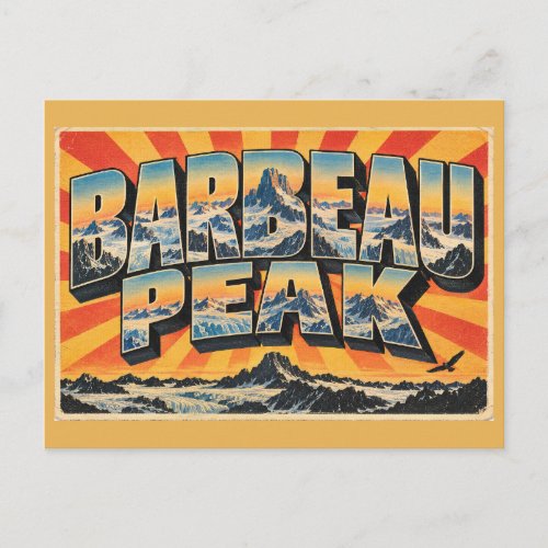 Barbeau Peak NU Highest Eastern North America Art Postcard