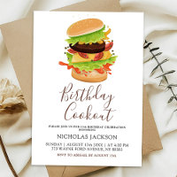 Barbecue Any Age Birthday Cookout Invitation