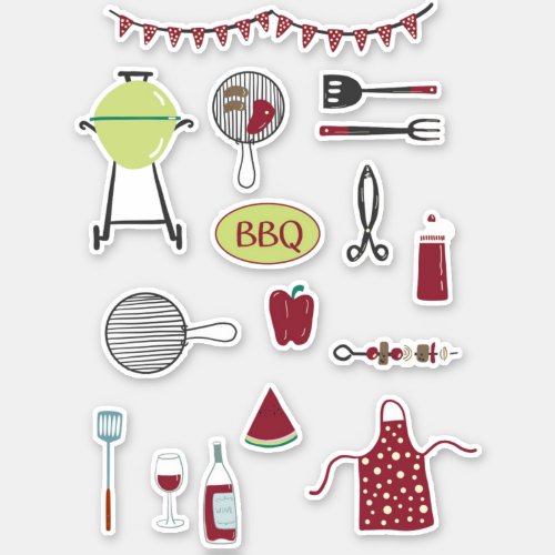 Barbecue BBQ Cook Out Sticker