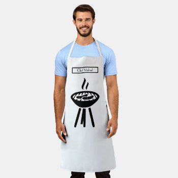 Barbecue Bbq Diy Background Colors Apron by FantabulousPatterns at Zazzle