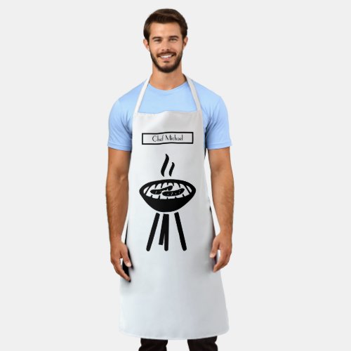Barbecue BBQ DIY Background Colors Apron