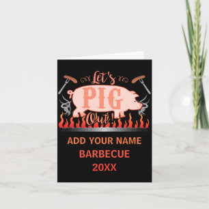 Barbecue Bbq Funny G Grill Competition  Card