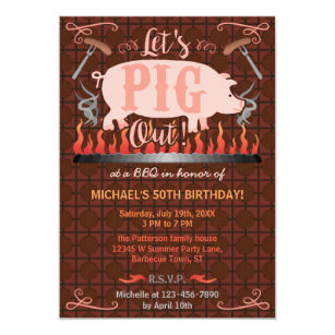 funny bbq invitations zazzle